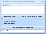 MS Word Accept or Reject All Track Changes In Mult screenshot